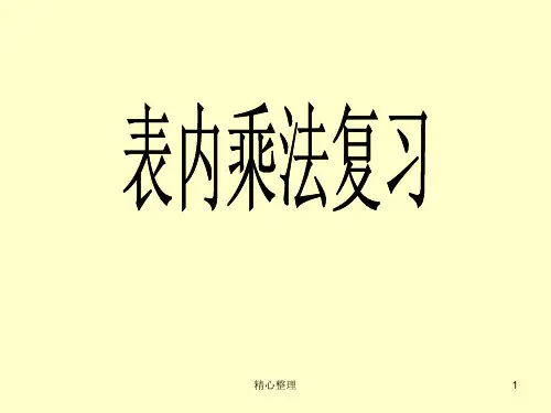 青岛版二年级数学上册《表内乘法复习课》详细版.ppt
