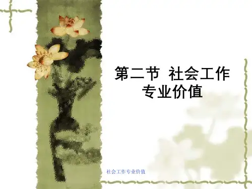 社会工作专业价值