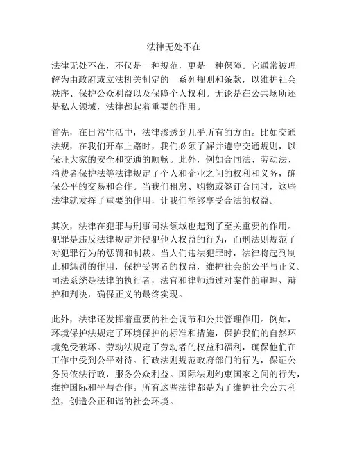 法律无处不在
