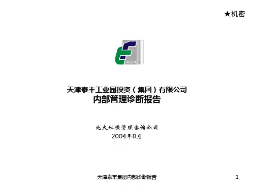 某公司内部管理诊断报告(PPT 97页)