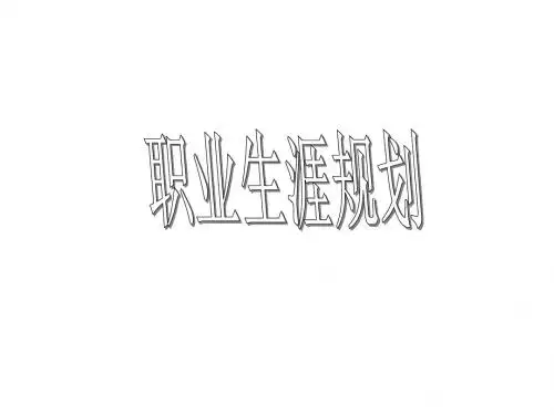 (2010版)职业规划