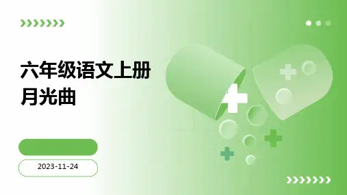 部编版六年级语文上册23月光曲课件(共18张PPT)