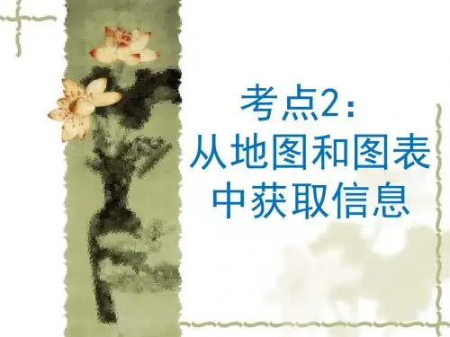 考点2从地图和图表中获取信息