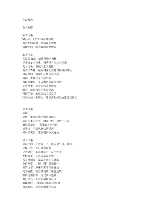 产品概念