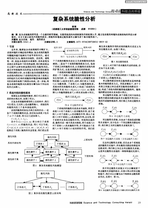 复杂系统脆性分析