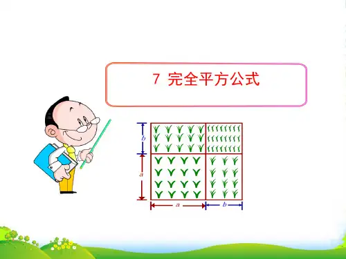 六年级数学下册第六章整式的乘除7完全平方公式课件鲁教版五四制2