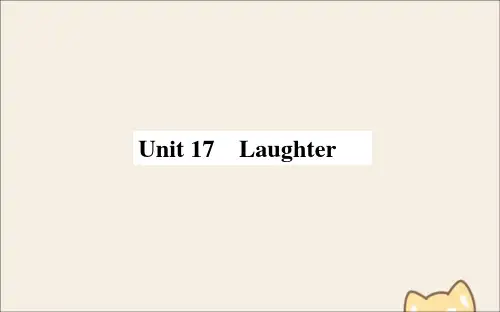 高考英语一轮复习Unit17Laughter课件北师大版选修6