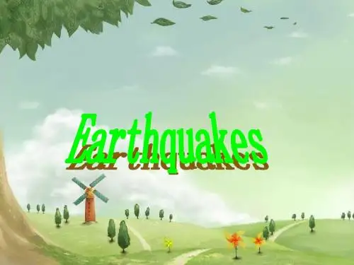 人教版高中英语必修1 Earthquakes_课件24