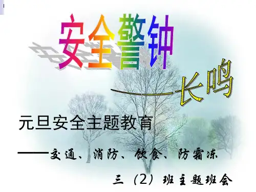 安全教育主题班会.ppt