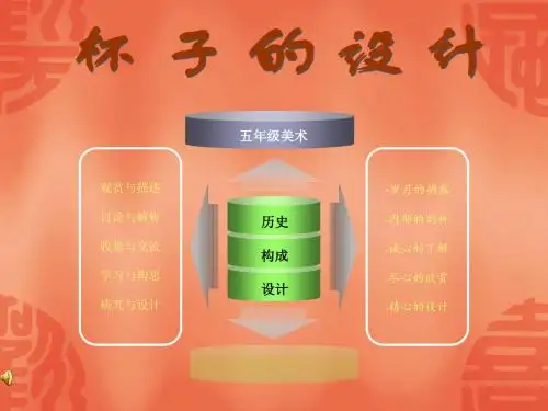 人美版小学五年级上册美术《杯子的设计》教学课件 