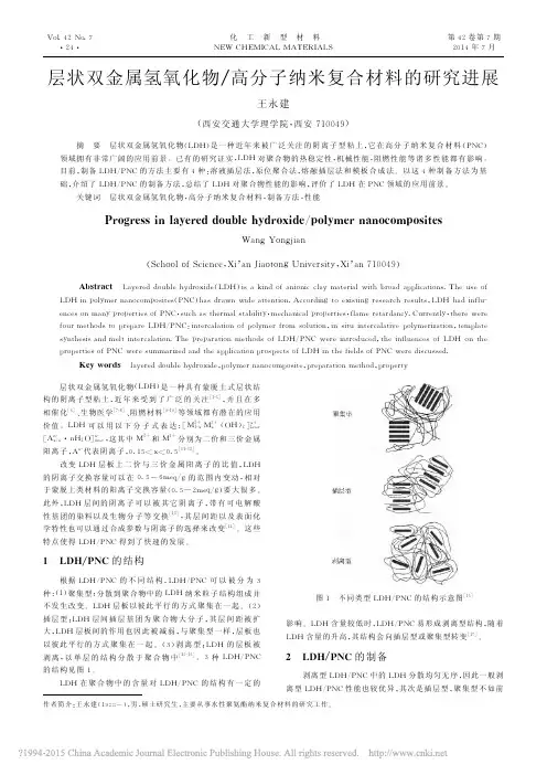 层状双金属氢氧化物_高分子纳米复合材料的研究进展_王永建