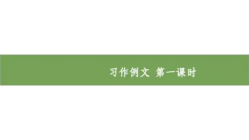 四年级下册语文ppt第五单元习作例文[部编版]2优质公开课