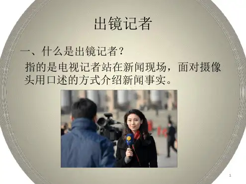 出镜记者现场报道最新精选PPT课件