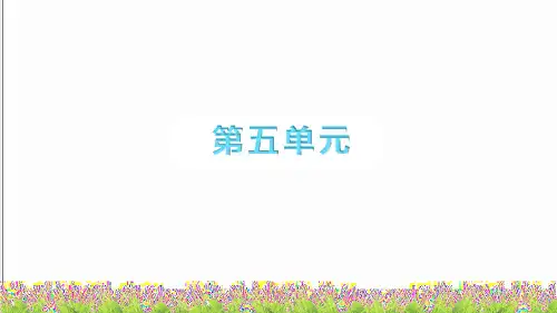最新人教部编版二年级语文下册第五单元《单元复习》课件