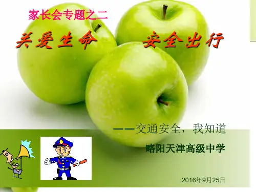 中学生交通安全教育培训课件PPT(共 51张)