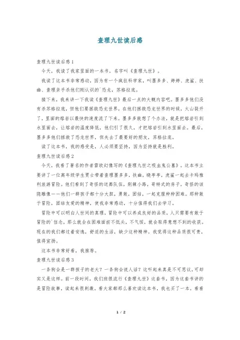 查理九世读后感