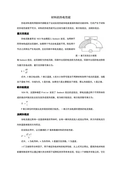 材料的热电性能