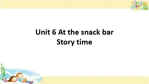 译林英语四年级上册 Unit 6 At the snack bar