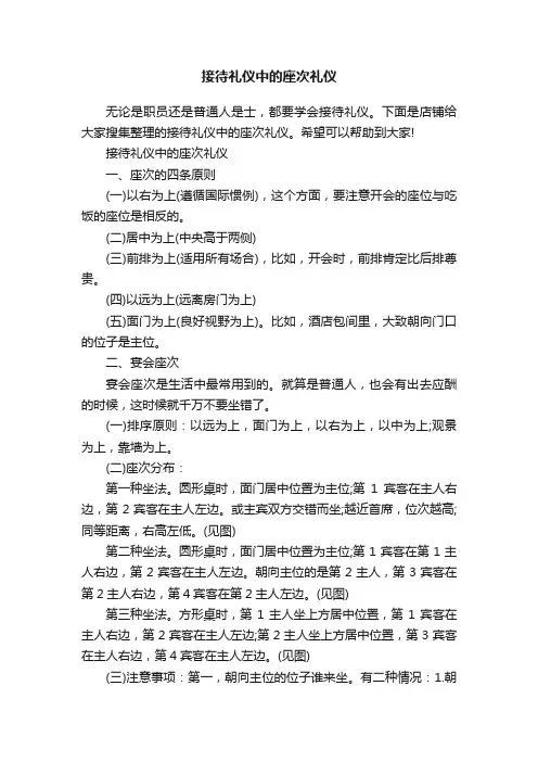 接待礼仪中的座次礼仪