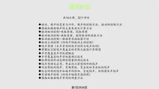水下振动噪声及控制技术绪论PPT课件