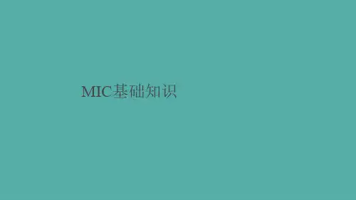 MIC基础知识