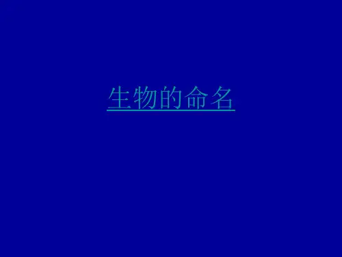 苏科版生物七下5.14.1《生物的命名和分类》(第1课时)课件 (共21张PPT)
