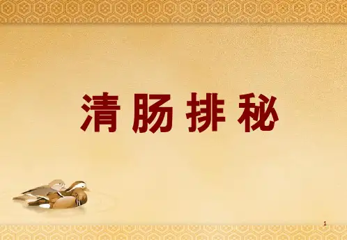 《清肠排秘》PPT课件