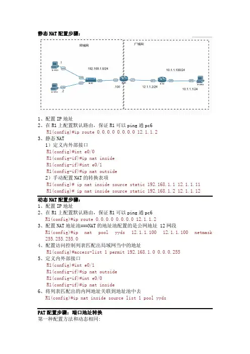 思科NAT技术