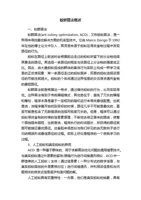 蚁群算法概述