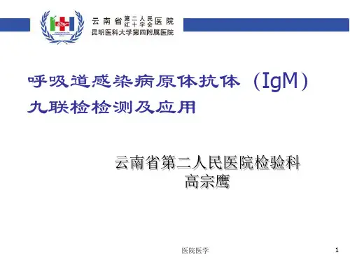 呼吸道感染病原体抗体(IgM)九联检检测及应用(格式整齐)