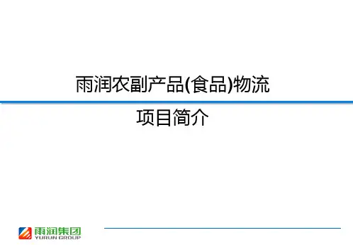 雨润农副产品(食品)物流项目简介