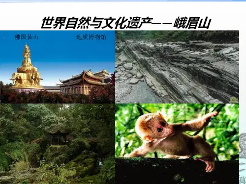 《峨眉山各景区简介》PPT课件