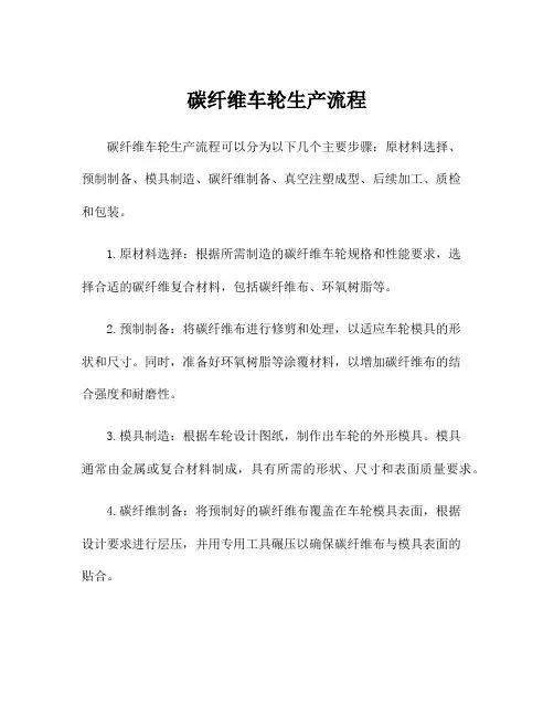 碳纤维车轮生产流程