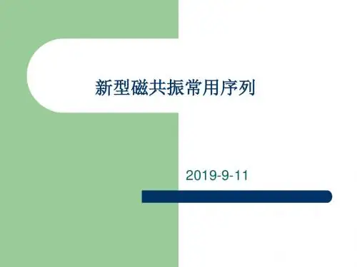 磁共振常用序列-精品文档