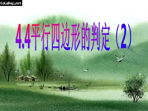 八下浙教版4.4平行四边形的判定(2)