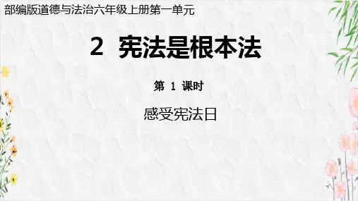 2宪法是根本法课件-道德与法治六年级上册统编版