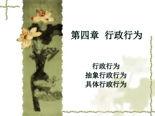 行政行为概述(ppt 29页)