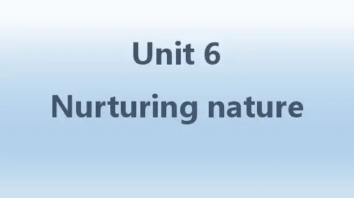 Unit6 Understanding ideas 课件-黑龙江省北安市第一中学高中英语外研版选修一
