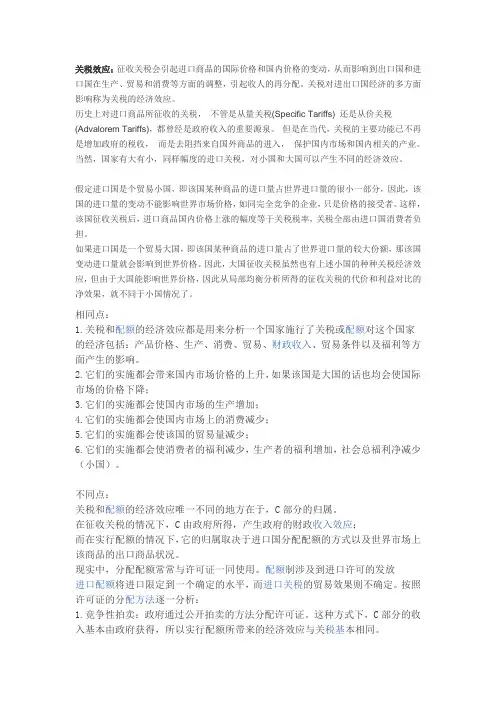 关税效应
