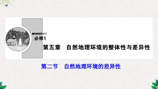 必修一  第五章  第二节 自然地理环境的差异性