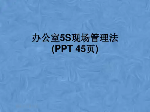 办公室5S现场管理法(PPT 45页)