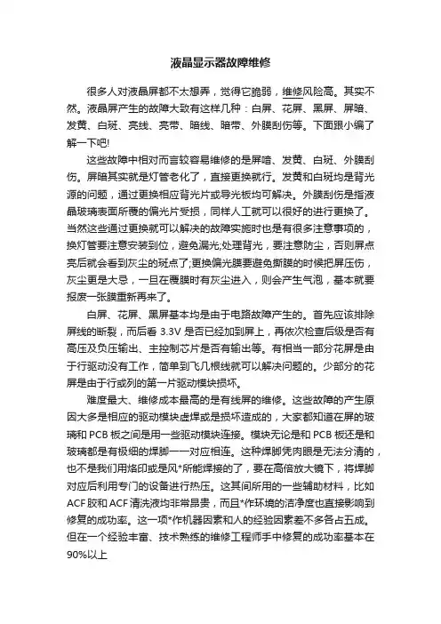 液晶显示器故障维修