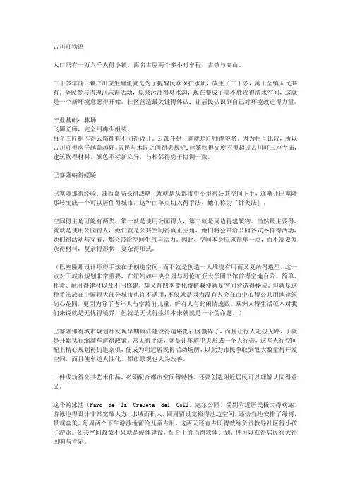城市的远见读书笔记