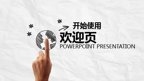 创意手绘手势公司简介产品介绍宣传推广经典授课ppt课件