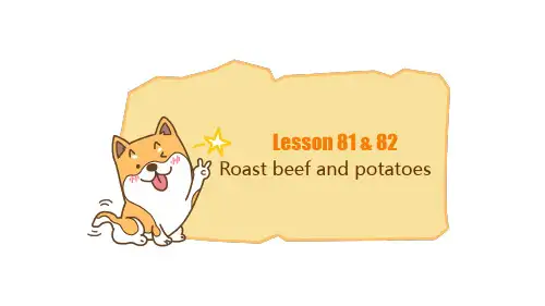 新概念英语第一册Lesson8182Roastbeefandpotatoes小学英语初中英语全国通用