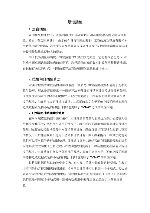 频谱插值方法
