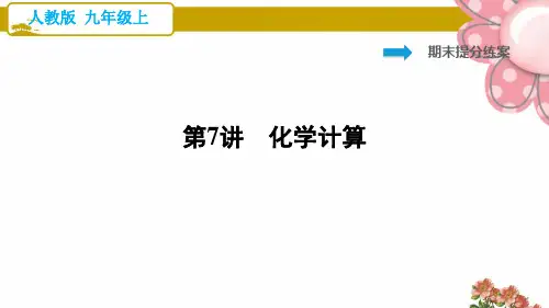 人教版九年级化学上册第7讲 化学计算ppt课件
