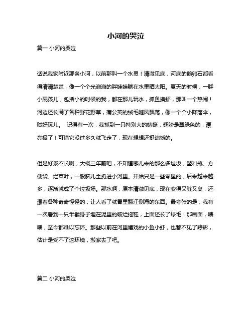 作文《小河的哭泣》