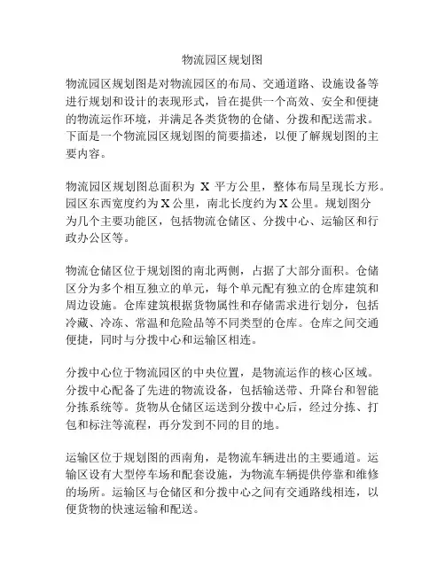 物流园区规划图
