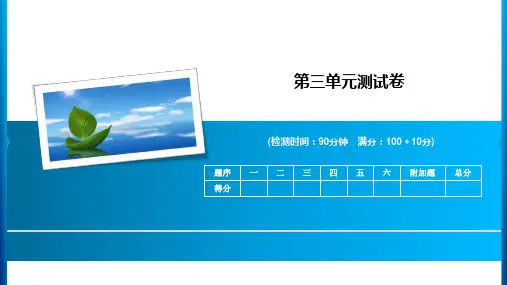2020年五年级下册数学习题课件-第3单元测试卷 青岛版(共16张PPT)